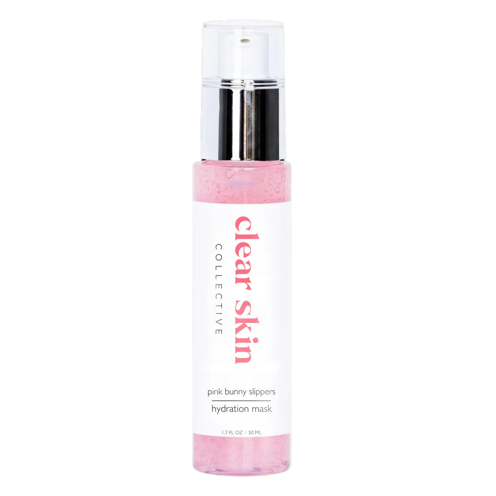 CLEAR SKIN COLLECTIVE PINK BUNNY SLIPPERS HYDRATION MASK